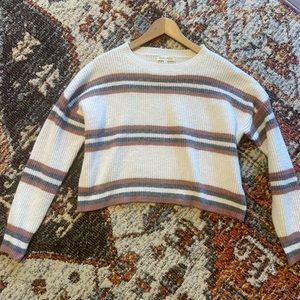 Striped Cropped Sweater